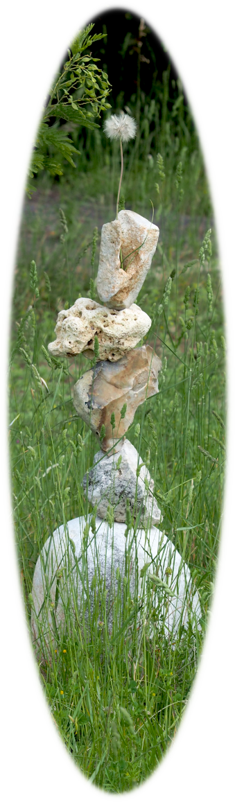 un empilement de pierres par Patrick