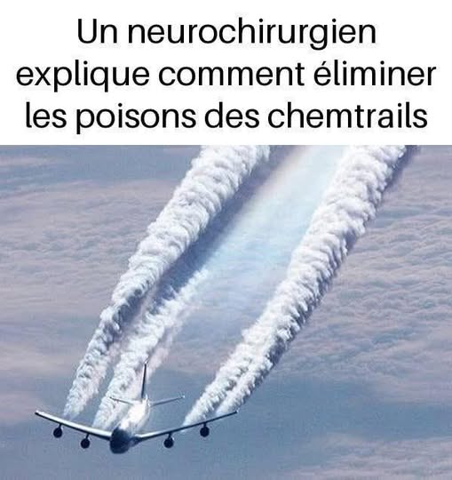 Contrails en sortie de réaction derrière un avion