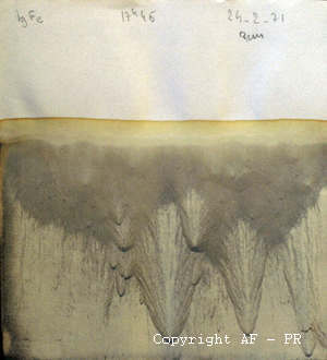 Morphochromatogramme Ag-Fe24 fév. 1971 17h46