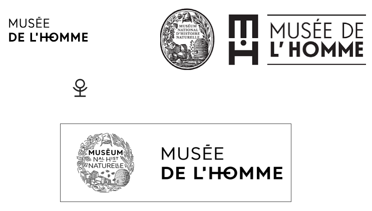 différents logos du musée de l'homme